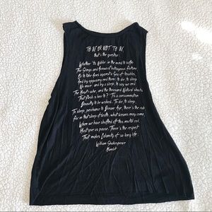 Forever 21 Shakespeare Hamlet Tank Top